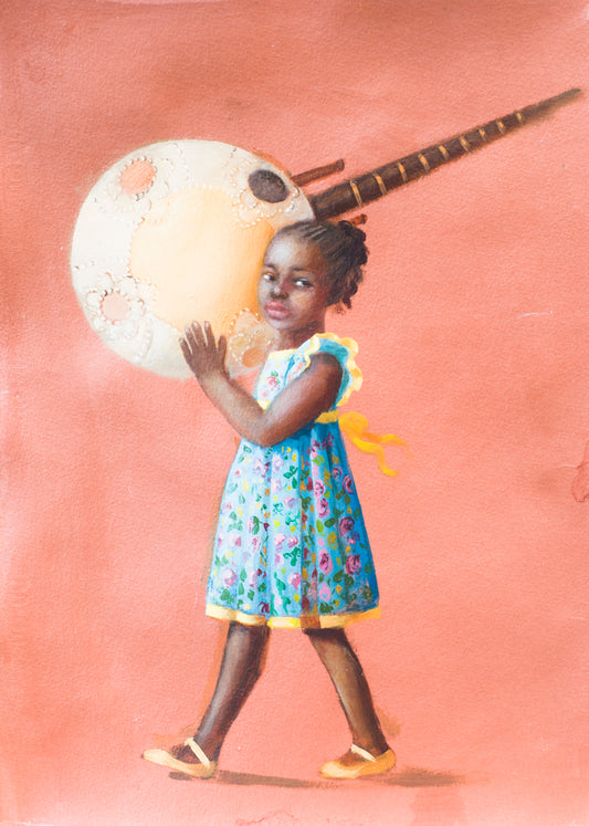 Fatou and the Kora Art Print Cover